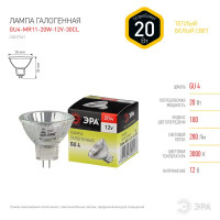 Лампа галогеновая Эра GU4-MR11-20W-12V-30CL GU4 12 В 20 Вт капсула 140 лм