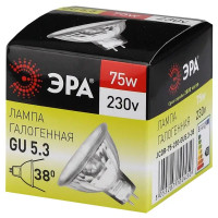 Лампа галогеновая Эра GU5.3-JCDR-75W-230V-CL GU5.3 230 В 75 Вт капсула 960 лм