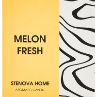 Свеча ароматизированная Melon Fresh желтая 8.5 см