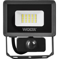 Прожектор светодиодный уличный Wolta WFL-20W/08S 20 Вт 5700 К IP65 нейтральный белый свет с датчиком движения