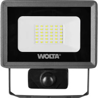 Прожектор светодиодный уличный Wolta WFL-30W/08S 30 Вт 5700 К IP65 нейтральный белый свет с датчиком движения