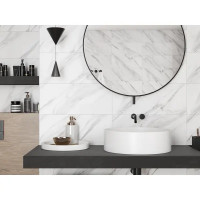 Плитка настенная Gracia Ceramica Tineo A0551Y29601, 25x60 см 1.2 м² глянцевая цвет белый