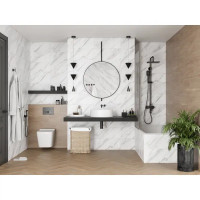 Плитка настенная Gracia Ceramica Tineo A0551Y29601, 25x60 см 1.2 м² глянцевая цвет белый