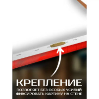 Картина на холсте Fbrush Собака на пляже 40x50 см