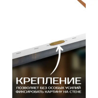 Картина на холсте Fbrush Черный дуэт 50x40 см