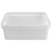 Лоток с крышкой для хранения Velvet 27x14.4x38 см полипропилен светло-серый