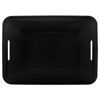 Лоток с крышкой для хранения Velvet 38x27x24.9 см полипропилен черный