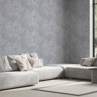 Обои флизелиновые Walldecor Fantom темно-серые 1.06 м 35063-44