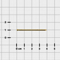 Гвозди финишные латунированные Tech-Krep 1.6x40 мм, 20 шт.