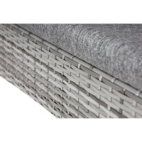 Садовая мебель для отдыха Кения ротанг серый: стол, диван и 2 кресла