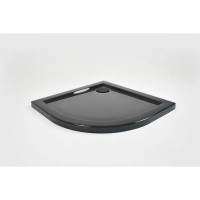 Душевой поддон Metakam Joy Black 1/4 круга акриловый 80x80 см сифон в комплекте