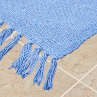 Коврик декоративный хлопок Solid Mat JBT-001-03 50x80 см цвет синий