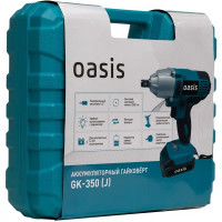 Гайковерт аккумуляторный Oasis GK-350, 20 В Li-Ion 2x2 Ач, 350 Нм