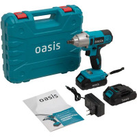 Гайковерт аккумуляторный Oasis GK-350, 20 В Li-Ion 2x2 Ач, 350 Нм