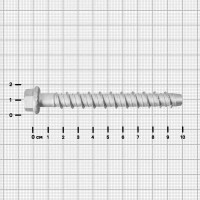 Анкер-шуруп по бетону Sormat оцинкованный 10x100 мм
