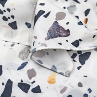 Штора для ванной Bath Plus Terrazzo CH-21264 180x200 см цвет белый черный серый