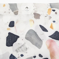 Штора для ванной Bath Plus Terrazzo CH-21264 180x200 см цвет белый черный серый