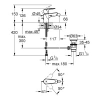 Смеситель для биде Grohe Bauedge 23331001 цвет хром