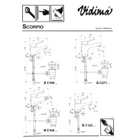 Смеситель для раковины Vidima Scorpio BC271AA однорычажный цвет хром