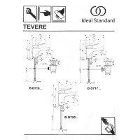 Смеситель для раковины Ideal Standard Tevere BD720AA однорычажный цвет хром