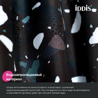 Штора для ванной Iddis Base LM02P18i11 200x180 см полиэстер цвет черный