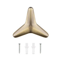 Мебельный крючок N00-N00-AB 13 см ЦАМ цвет бронза