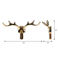 Крючок Larvij Олень, цинковый, цвет золотой