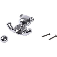 Крючок Larvij Медведь, цинковый, цвет хром