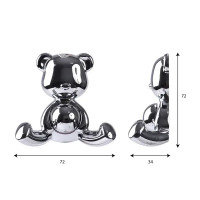 Крючок Larvij Медведь, цинковый, цвет хром