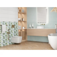 Плитка настенная Kreaforta Mersey Monor 20x40 мм 1.2 м² матовый цвет мятный