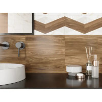 Плитка настенная Kreaforta Mersey Wooden 20x40 мм 1.2 м² матовый цвет бежевый