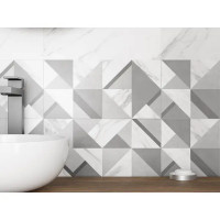 Плитка настенная Kreaforta Mersey Tetris 20x40 мм 1.2 м² матовый цвет серый
