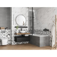 Плитка настенная Kreaforta Mersey Tetris 20x40 мм 1.2 м² матовый цвет серый