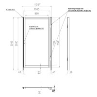 Калитка правая RAL 8017 200x100x60x60 см цвет коричневый