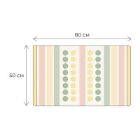 Коврик для ванной Fixsen Lotus 50x80 см цвет зеленый