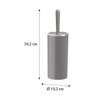 Ёршик для унитаза Fixsen Round Black FX-454-5 цвет черный