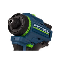 Дрель-шуруповерт аккумуляторная бесщеточная Rockfield RF1002BK, 12 В Li-ion 2x2 Ач