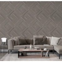 Обои флизелиновые Wallsecret Decorium коричневые 1.06 м 8881-26