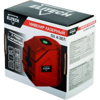 Нивелир лазерный Elitech 4-ЗЕЛ зеленый луч, 20 м