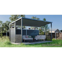 Набор дополнительных планок жалюзи Вершина 200x4.3 см цвет серый антрацит