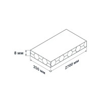 Стеновая панель ПВХ венецианская олива 2700x250x8 мм 0.675 м²