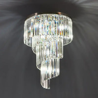 Люстра потолочная Louis 8 ламп 32 м² цвет серебристый/прозрачный