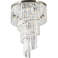 Люстра потолочная Louis 8 ламп 32 м² цвет серебристый/прозрачный