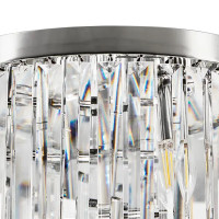 Люстра потолочная Louis 8 ламп 32 м² цвет серебристый/прозрачный