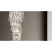 Люстра потолочная Louis 8 ламп 32 м² цвет серебристый/прозрачный