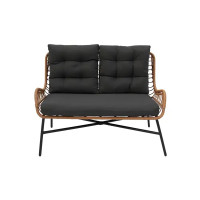 Набор садовой мебели для отдыха Калипсо GS055 ротанг бежевый диван - 1 шт. кресло - 2 шт. стол - 1 шт.