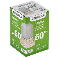 Светильник ЖКХ Generica 450-3 60 Вт IP54 цилиндр цвет мрамор, накладной