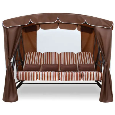 Качели садовые Брауни 4-х местные (до 380 кг) шоколад