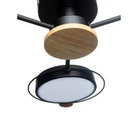 Люстра потолочная светодиодная Lamplandia Bergen Black L1479 с пультом управления, 15 м²,регулируемый белый свет, цвет черный