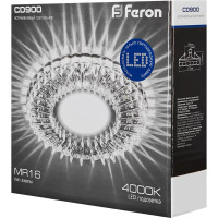 Светильник точечный Feron CD900 под отверстие 65 мм цвет хром